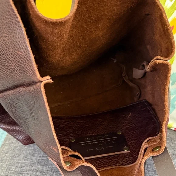 Portland Leather COLD BREW Brown Tote Bag USED - Picture 5 of 9